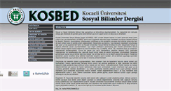 Desktop Screenshot of kosbed.kocaeli.edu.tr