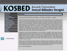 Tablet Screenshot of kosbed.kocaeli.edu.tr