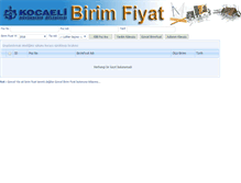 Tablet Screenshot of birimfiyat.kocaeli.bel.tr