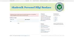 Desktop Screenshot of akademikpersonel.kocaeli.edu.tr
