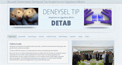 Desktop Screenshot of detab.kocaeli.edu.tr