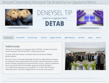 Tablet Screenshot of detab.kocaeli.edu.tr